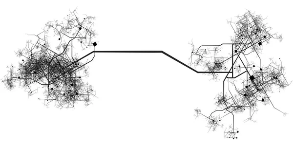 Sistema de Transporte Concept Art — Fotografia de Stock