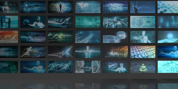 Futuristic Technology Background Concept Art — Stock Photo, Image