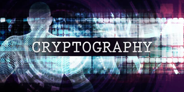 Kryptographie-Industrie Konzeptkunst — Stockfoto