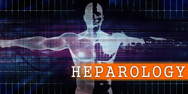 Heparology 의료 산업 컨셉 아트 — 스톡 사진