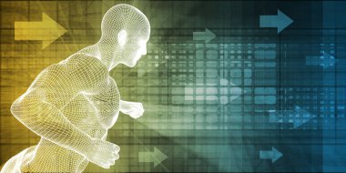 Sanal eğitmen konsept sanat