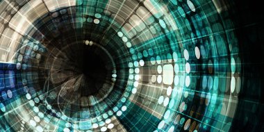 Dijital teknoloji konsept sanat