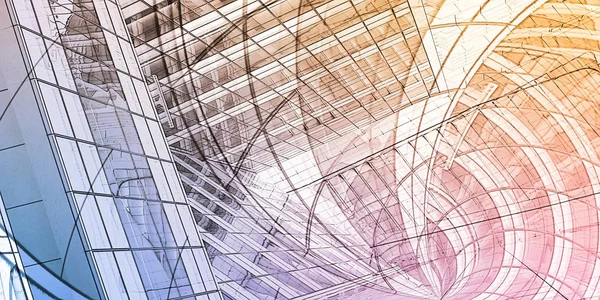 Soyut yapı konsept sanat