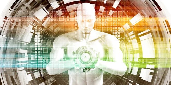 Sanal teknoloji konsept sanat