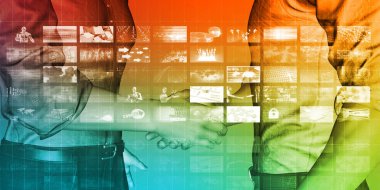 İletişim teknolojisi konsept sanat