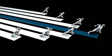 Pazarlama çözümleri konsept sanat