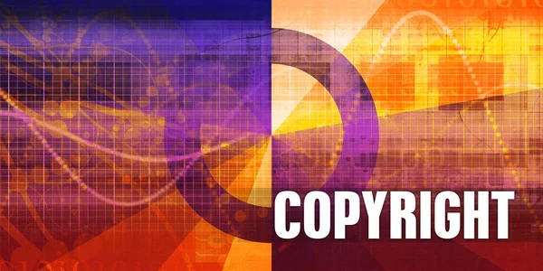 Arte di concetto di copyright — Foto Stock