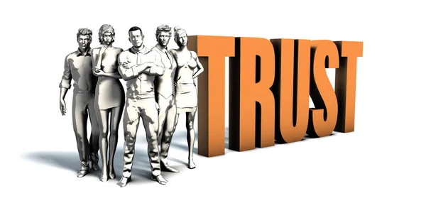 Business People Trust Art — Stock Photo, Image