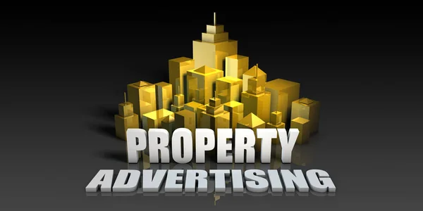 Property Advertising Concept Art — Stock Photo, Image