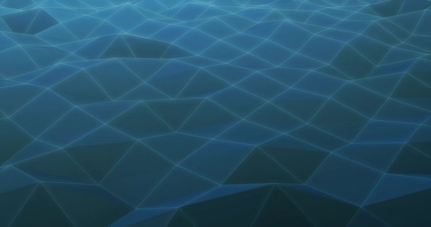 Abstrakter Hintergrund Polygon Wellenschleife — Stockvideo