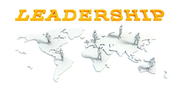 Έννοια ηγεσία με επιχειρηματική ομάδα — Φωτογραφία Αρχείου