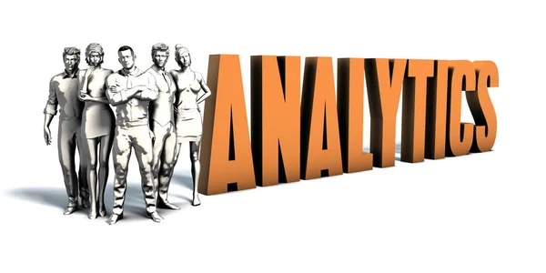 Business People Analytics Arte — Foto Stock