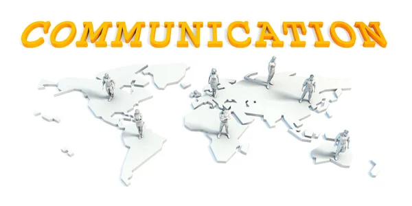 Concepto de comunicación con el equipo empresarial — Foto de Stock