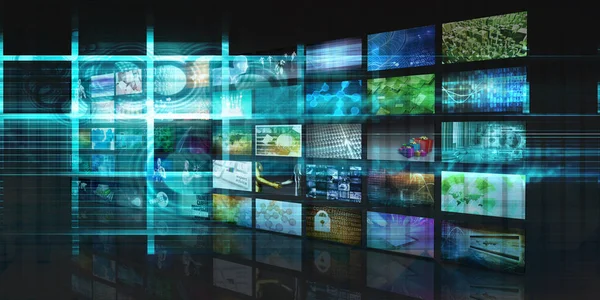 Transmissão de vídeo Entretenimento — Fotografia de Stock