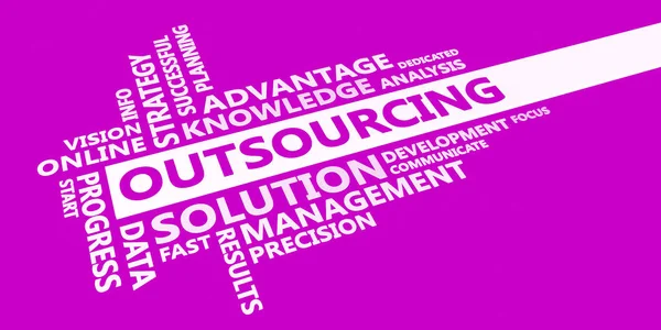 Pomysł na biznes outsourcing — Zdjęcie stockowe