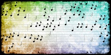müzik Not arka planı