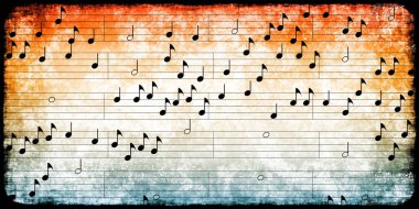 müzik Not arka planı
