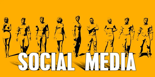 Concept des médias sociaux — Photo