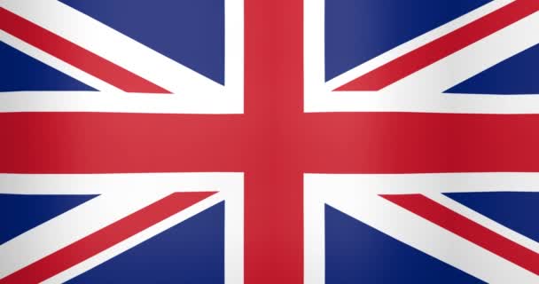 Waving Flag of United Kingdom Looping Achtergrond — Stockvideo