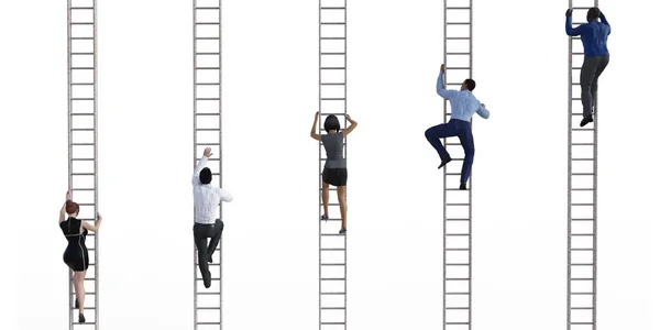 Climbing the Corporate Ladder — Stock Photo, Image