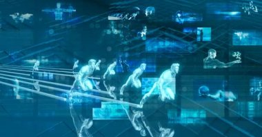 Motivasyonlu Profesyonel İş Ekibi Birlikte Çalışıyor