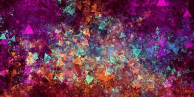Renkli Patlama Grunge Soyut Arkaplan Sanat Çalışması