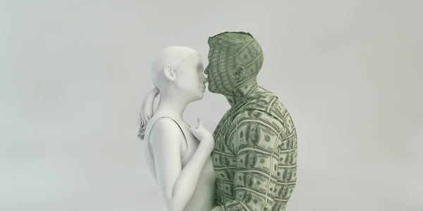 Trouwen Geld Als Huwelijksconcept — Stockfoto