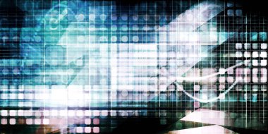 Siberpunk Estetik Arkaplan Modeli Gelecekçi Kavram Olarak