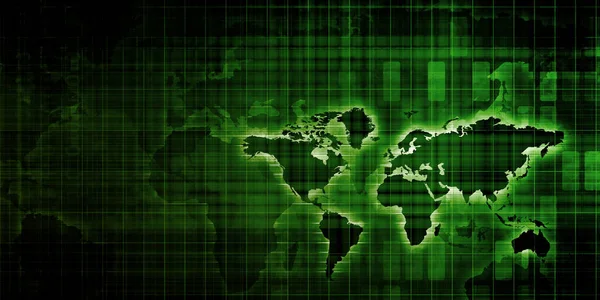 Globalisierung Und Offene Marktwirtschaft Als Technologie — Stockfoto