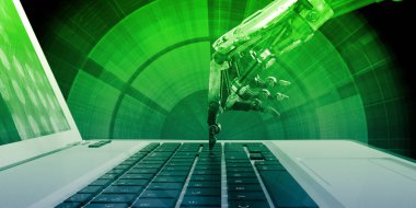 Otomasyon Teknolojisi Klavyede Robot İşleme Görevi