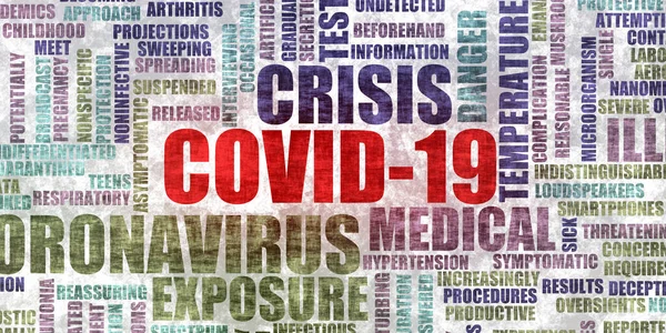 Covid Crisis Health Management Inneslutning Och Data — Stockfoto