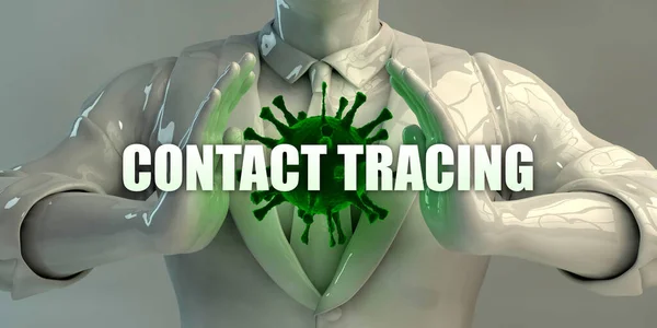 Contact Tracing Virus Concept Pandemic — Stock Photo, Image