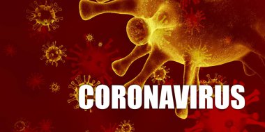 Coronavirus Salgını Kırmızı Hastalık Konsepti