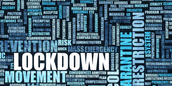Lockdown Emergency Protocol Preventive Action Health Crisis Concept — Stock Photo, Image