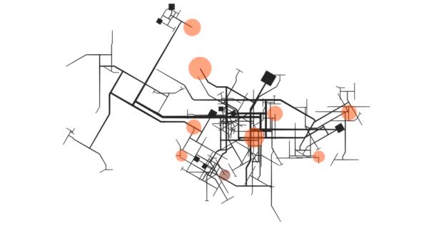 受感染城市大流行接触及追踪检疫措施 — 图库视频影像