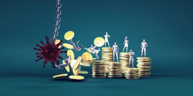 Coronavirus 'un Ekonomik Etkisi İş Konsepti