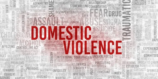 Domestic Violence Mental Physical Abuse Lockdown — Stock Photo, Image