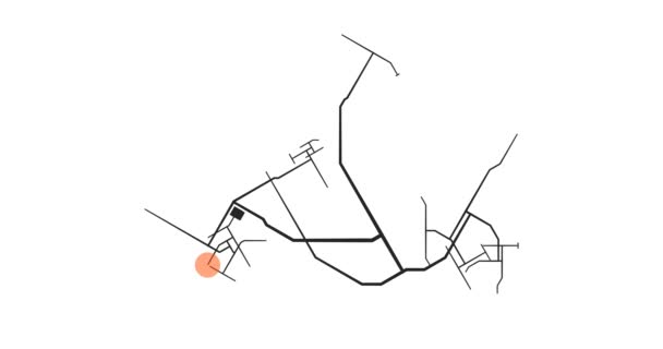 Coronavirus Covid-19全市范围封锁概念 — 图库视频影像