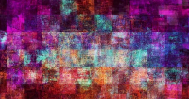 Bunte Grunge Hintergrund Künstlerische Paint Splatter Abstract — Stockvideo