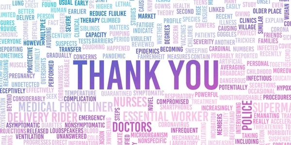 Covid-19 'a karşı savaşan gerekli işçilere teşekkür ederiz.