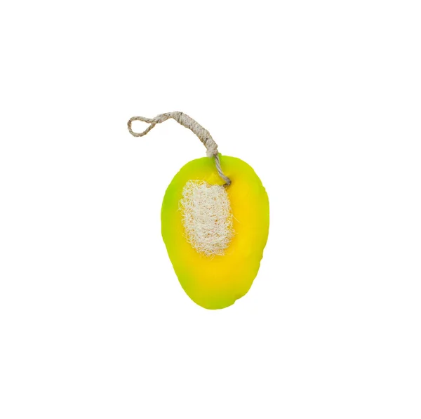 Handgemachte Seife Form Von Tropischen Fruchtkarambolen Isoliert Auf Weißem Hintergrund — Stockfoto