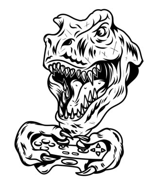 joystick 'te oyun oynayan kızgın kafa