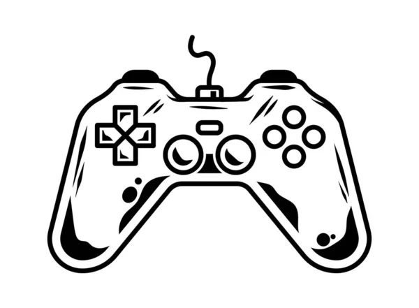 Gamepad para jugar videojuego arcade — Vector de stock