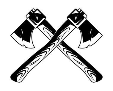 İzole edilmiş iki balta.