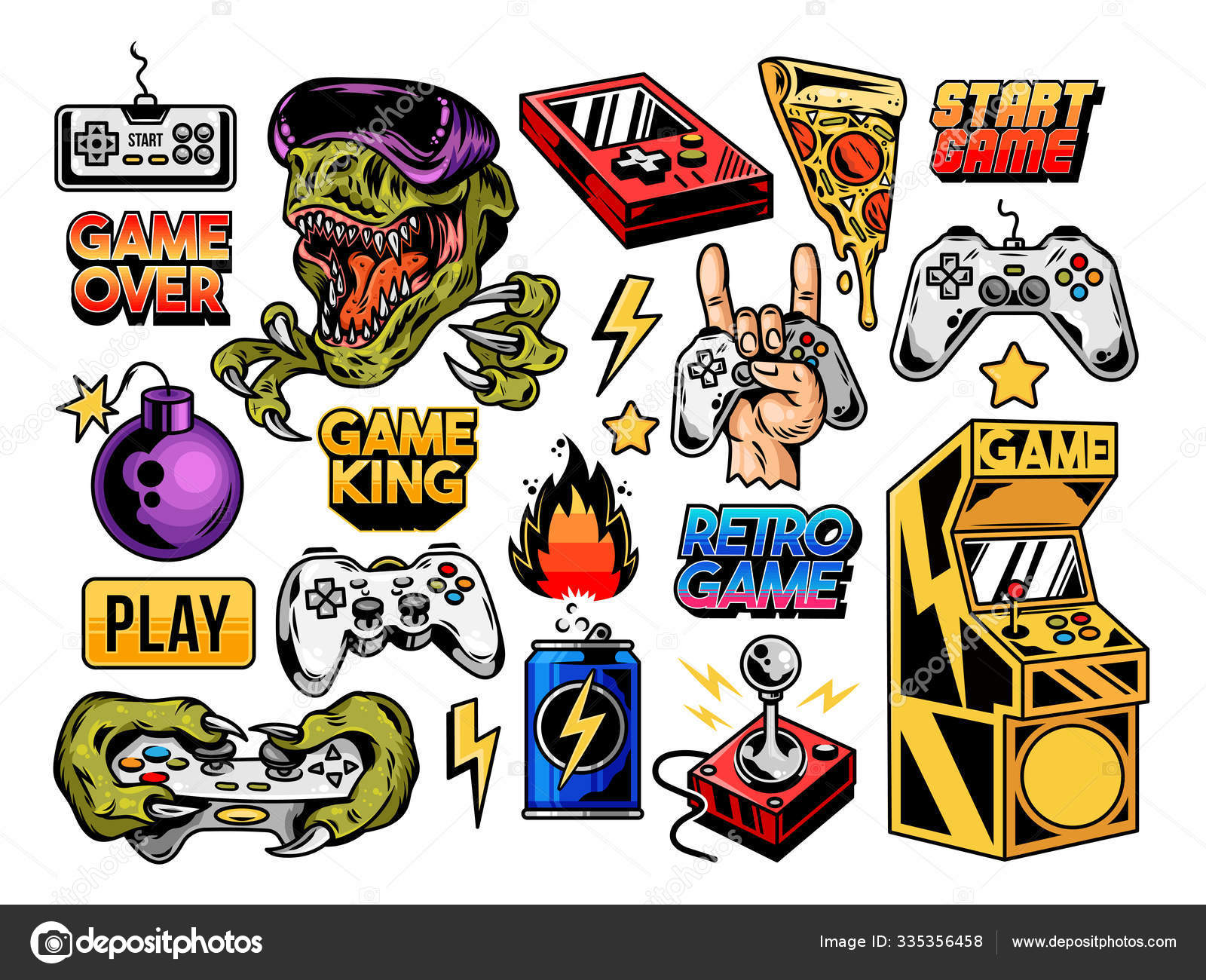 Stickers game zone. Stickers gamer, jeux vidéo à personnaliser