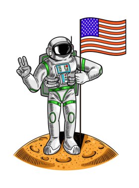 Aydaki Astronot Amerika 'yı tut 