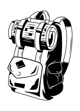 Yolculuk için klasik vintage sırt çantası