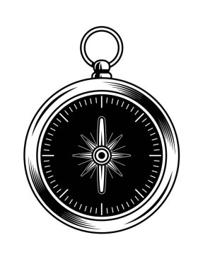 Yolculuk için klasik klasik metal pusula