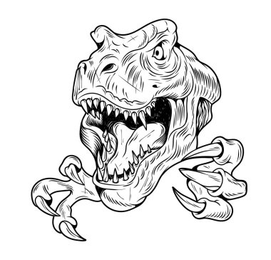 T-Rex Tyrannosaurus Rex dino büyük tehlikeli başkanı