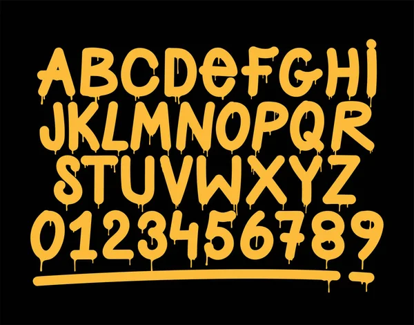 Alphabet de style Graffiti — Image vectorielle